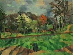 Ernst Isselmann, Frühlingslandschaft, 1913, Oil on canvas
