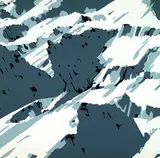 Gerhard Richter, Schweizer Alpen I, 1969, 5 Farbserigraphien, jeweils auf festem glatten Papier