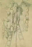 Giuseppe Cesari, Kreuzabnahme, Red chalk