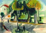 Vorstadtstraße by Josef Karl Nerud, 1949, Watercolour, sold Mar 2005