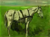 Thomas Herbst, Schimmel, Oil on cardboard