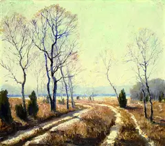 Heidestraße by Otto Eduard Pippel, Oil on canvas, sold Mar 2005