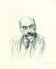 2 Bll.: Selbstporträts by Max Liebermann, 1911, Drypoint, sold Mar 2005