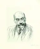 Max Liebermann, 2 Bll.: Selbstporträts, 1911, Drypoint