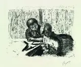 Pierre Bonnard, La Lettre, 1925, Lithograph