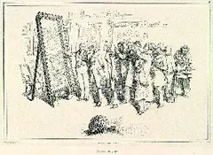 Adolph von Menzel, Künstlers Erdenwallen, 1833, Lithograph