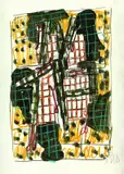 Markus Lüpertz, Komposition, Coloured chalk drawing