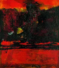 Liz Bayerlein, Schwarzes Leuchten, Mixed media