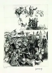 Faust by Karl Hubbuch, 1967, Drypoint, sold Mar 2005