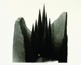 Friedrich Meckseper, Insel, 1987, Etching and aquatint in colours