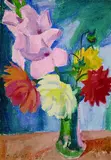 Ernst Odefey, Blumenstillleben, 1927, Oil on canvas