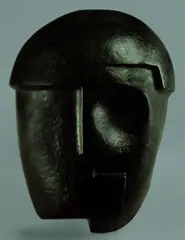 Maske by Hans Schmitz, Bronze, sold Mar 2005