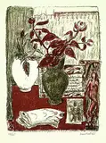 Erich Heckel, Stilleben, 1965, Lithograph in colours