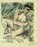 Lovis Corinth, Venusfinger, 1919, Lithograph in colours
