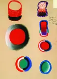 Max Ackermann, Das An- und Abschwellen der Farbe im Laufen, Pastel