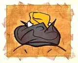 Claes Oldenburg, Baked potatoe with butter, 1973, Lithograph