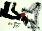 Fulla No. 2 by Antoni Tàpies, 1987, Lithograph in colours, sold Mar 2005