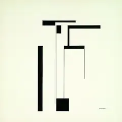 Werner Graeff, Ohne Titel, Indian ink drawing