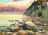 Ferdinand Barth, 8 Bll. Landschaften, 1943, Watercolour