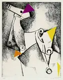 Geometria, 1971 by Marino Marini, 1971, Etching, sold Mar 2005