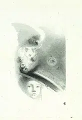 Odilon Redon, Tête de l'enfant, 1900, Lithograph