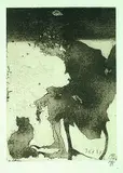 Horst Janssen, Morgen - Lydia, 1987, Etching
