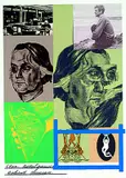 Ronald B. Kitaj, Star Betelgeuse Robert Duncan, Silkscreen in colours
