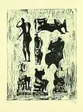 Henry Moore, Seven sculptural Ideas, 1973, Lithograph