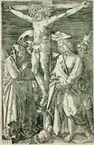 Christus am Kreuz by Albrecht Durer, 1511, Copper engraving, sold Mar 2005