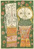 Rolf Nesch, Figurine, Lithograph in colours