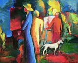 Otto Hofmann, Pleinair in Polen, 1990, Oil on fibreboard