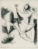 Scomposizione (Zerlegung) by Marino Marini, 1967, Etching, sold Mar 2005