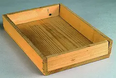 Intuition by Joseph Beuys, 1968, multiple. wooden box with pencil drawings and hand signed addition, sold Mar 2005