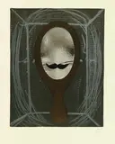 L'Homme au Miroir by Antoni Tàpies, 1969, Lithograph in colours, sold Mar 2005