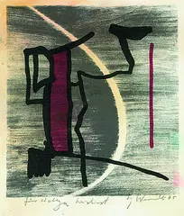 Ohne Titel by Fritz Winter, 1975, Lithograph in colours, sold Mar 2005