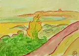 Alfred Helberger, Küstenlandschaft, Watercolour