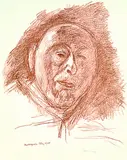 Hans Purrmann, Selbstbildnis, 1964, Lithograph