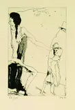 Horst Janssen, Eine kleine Gelegenheit, 1971, Etching