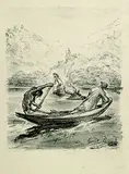 Max Slevogt, 5 Bll. Figürliche Motive, 1909, Lithograph