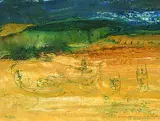 Roger Descombes, Paysage artificiel, 1943, Watercolour