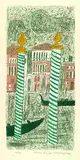 Max Peiffer Watenphul, Venedig, Blick auf den Canal Grande, 1968, Lithograph in colours