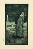 Tod und Alte by Heinrich Vogeler, 1896, Etching, sold Mar 2005
