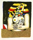 Horst Antes, Aus: Symbiosion, 1967, Lithograph in colours