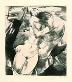 Willy Jaeckel, 3 Bll. Aktmotive, Etching
