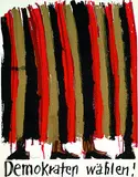 HAP Grieshaber, Demokraten wählen, 1980, Silkscreen in colours