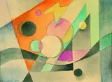 Max Olderock, Die große Schleife, 1967, Watercolour