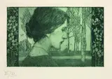 Im Frühling by Heinrich Vogeler, 1897, Etching, sold Mar 2005