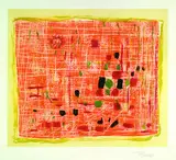 Roger Bissière, Komposition, 1957, Etching and aquatint in colours