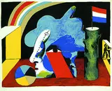 Horst Antes, Ohne Titel, Lithograph in colours