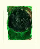 Walter Dahn, 2 Bll. Assemblagen in Grün
